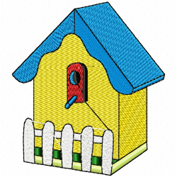 Bird Houses Embroidery Design 8 Bird Houses Embroidery Design 8